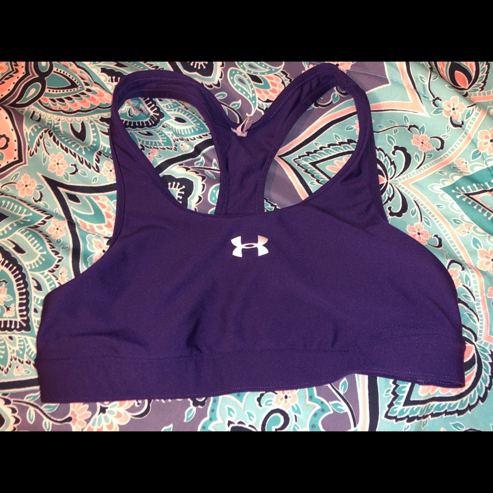 Purple / Plum Under Armour Sports Bra Size Medium